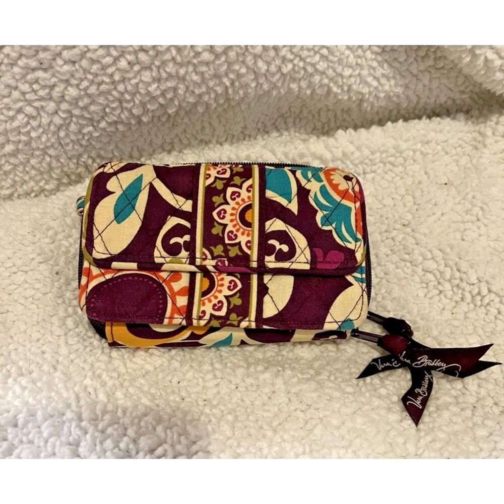 Vera Bradley Wallet Plum Crazy Great Condition